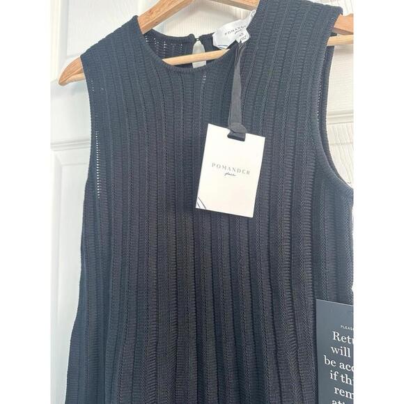 TUCKERNUCK Pomander Place Black Sleeveless Adi Knit Dress NWT Extra Small XS - Picture 5 of 6